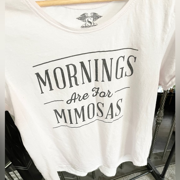 Signorelli Mornings are for Mimosas T-shirt Size XL - Picture 1 of 4
